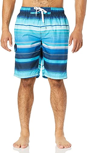 Kanu Surf Herren Quick Dry Beach Shorts Swim Trunk Badehose, Horizon Navy, Medium von Kanu Surf