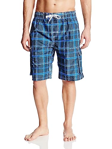 Kanu Surf Miles Herren-Badehose (Normale und erweiterte Größen) - Blau - X-Large von Kanu Surf