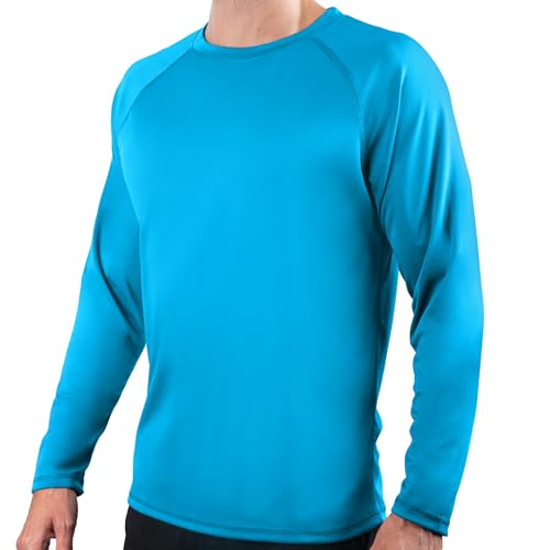 Kanu Surf Rashguard Langarm-Badeshirt für Herren, LSF UPF 50, Sonnenschutz, Angel- und Laufshirt, Königlich (Royal), XXL von Kanu Surf