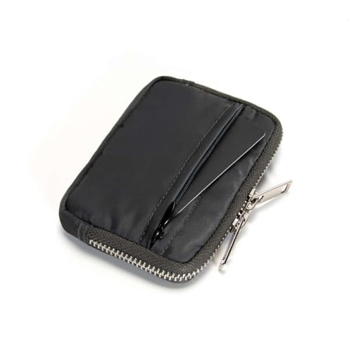 Einfache, kompakte, multifunktionale Münzentasche Handtasche mit Diebstahlschutz Mini-Schlüssel-Tasche(Dunkelgrau) von Kanying