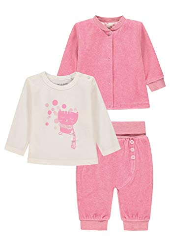 Kanz Baby-Mädchen Set aus Jacke, Langarmshirt und Jogginghose Hose, Allover|Multicolored, 56 von Kanz