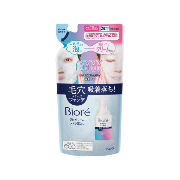 Kao - Biore Foam Cream Makeup Remover Refill - 170ml von Kao