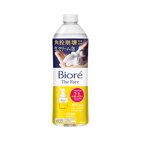 Kao - Biore The Face Foam Cleanser Smooth Clear Refill - 340ml von Kao