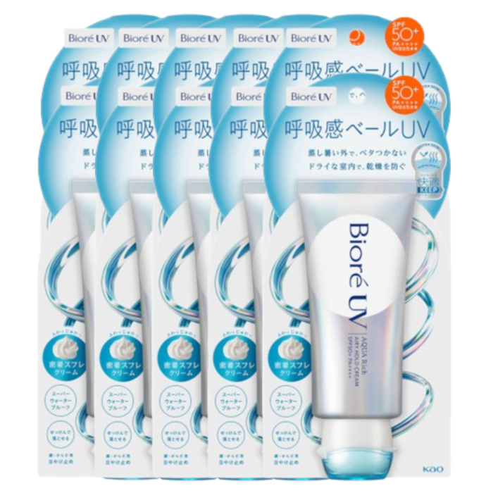 Kao - Biore UV Aqua Rich Airy Hold Cream SPF50+ PA++++ - 70g (10ea) Set von Kao