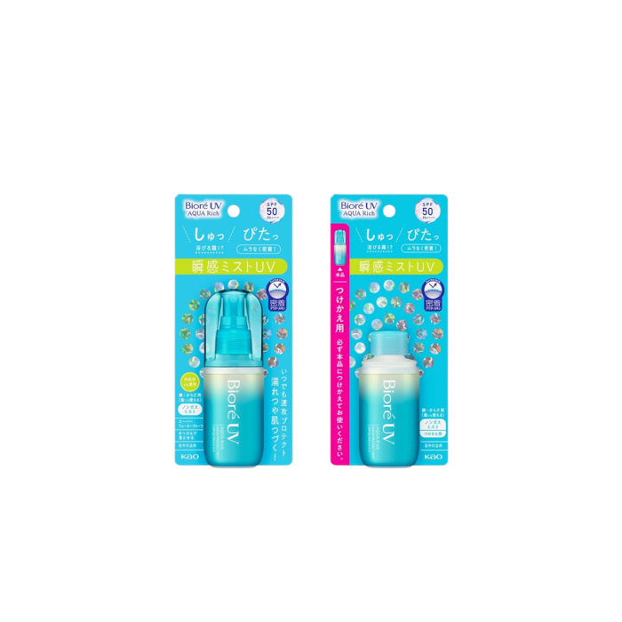 Kao - Biore UV Aqua Rich Aqua Protect Mist SPF50 PA++++ + Refill Set von Kao