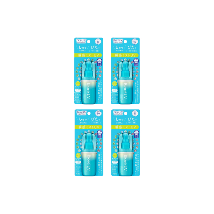 Kao Biore UV Aqua Rich Aqua Protect Mist SPF50 PA++++ - 60m 4pcs Set von Kao