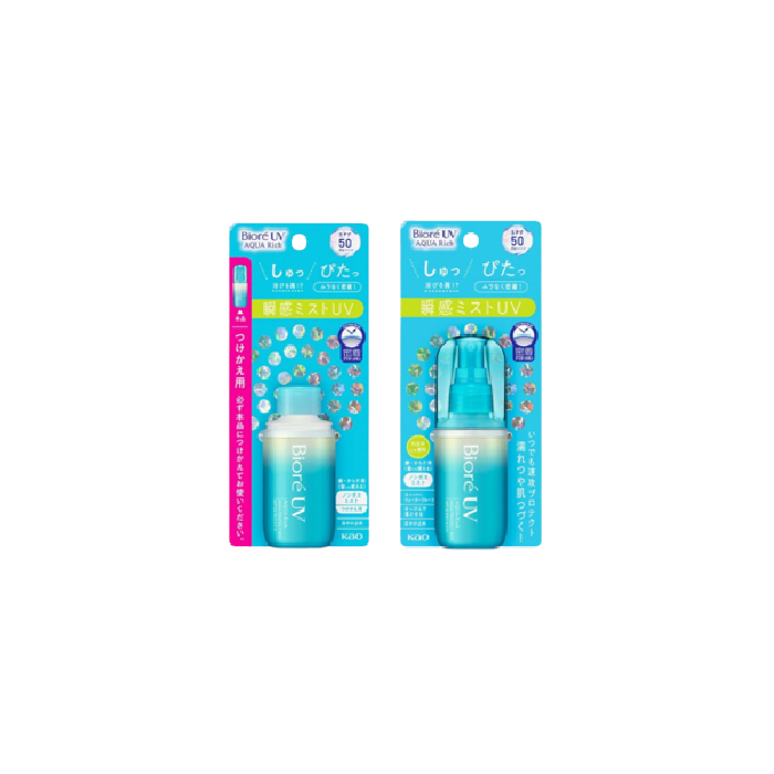 Kao Biore UV Aqua Rich Aqua Protect Mist SPF50 PA++++ 60ml + Refill (60ml) Set von Kao