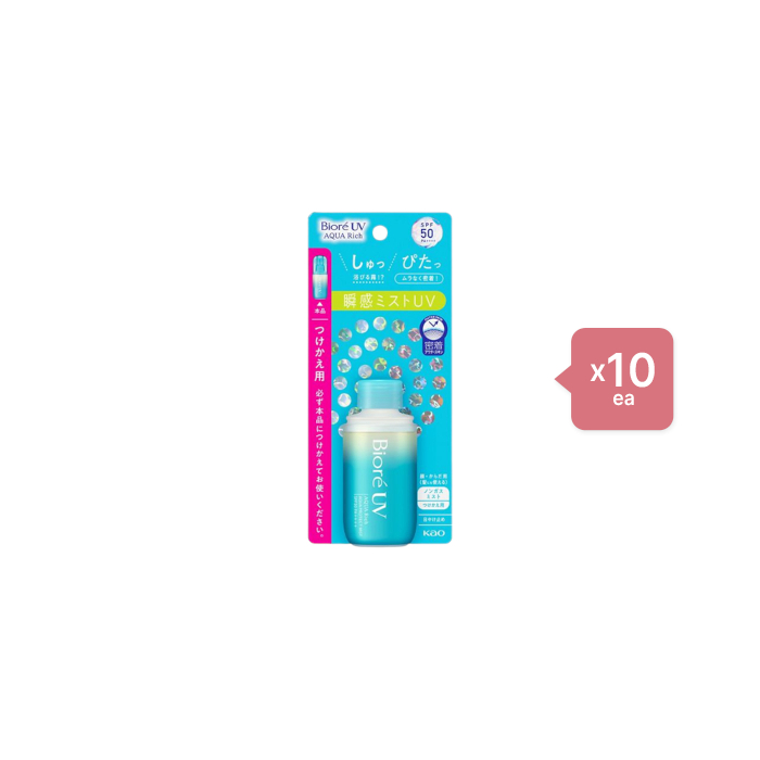 Kao - Biore UV Aqua Rich Aqua Protect Mist SPF50 PA++++ Refill - 60ml (10ea) Set von Kao