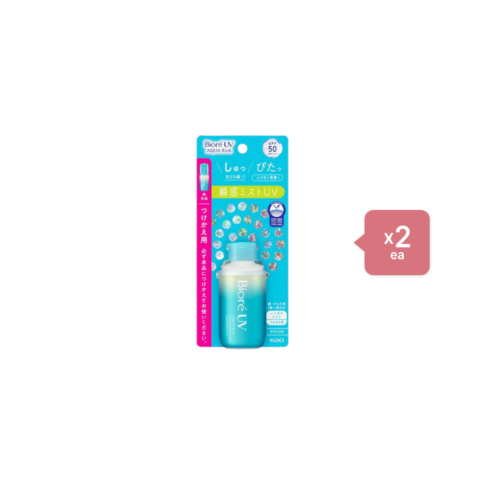 Kao - Biore UV Aqua Rich Aqua Protect Mist SPF50 PA++++ Refill - 60ml (2ea) Set von Kao