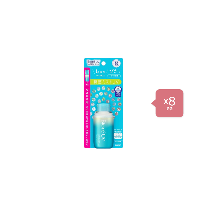 Kao - Biore UV Aqua Rich Aqua Protect Mist SPF50 PA++++ Refill - 60ml (8ea) Set von Kao