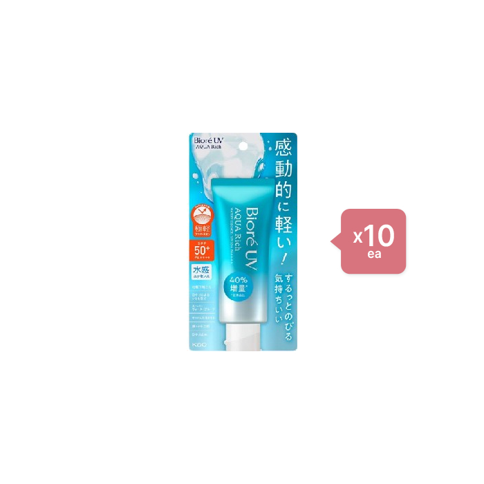 Kao Biore UV Aqua Rich Watery Essence SPF50+ PA++++ - 70g 10pcs Set von Kao