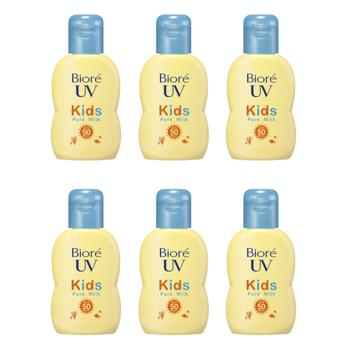 Kao - Biore UV Kids Pure Milk Sunscreen SPF50 PA+++ - 70ml (6ea) Set von Kao