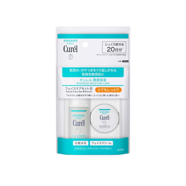 Kao - Curel Intensive Moisture Care Facial Care Set III Enrich - 1set(30ml+10g) von Kao