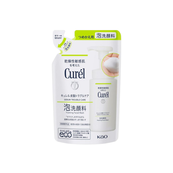 Kao - Curel - Sebum Trouble Care Foaming Wash Refill - 130ml von Kao