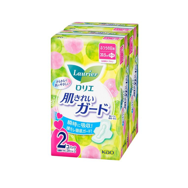Kao - Laurier Skin Clean Guard With Wings 20.5cm - 20 stücke x 2 von Kao