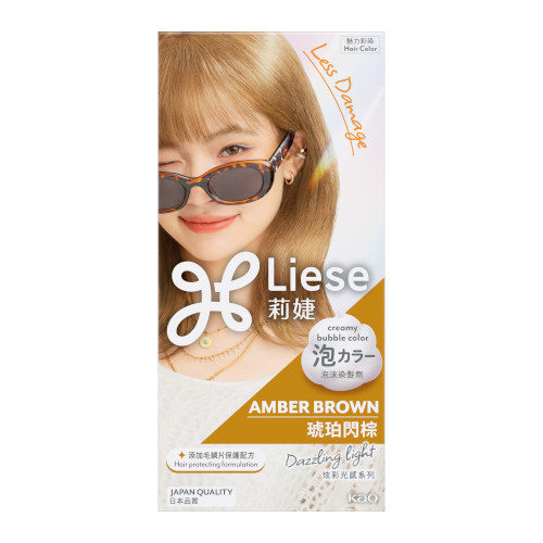 Kao - Liese Creamy Bubble Color - 1 Box - Amber Brown von Kao