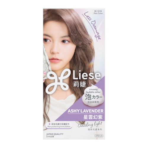 Kao - Liese Creamy Bubble Color - 1 Box - Ashy Lavender von Kao