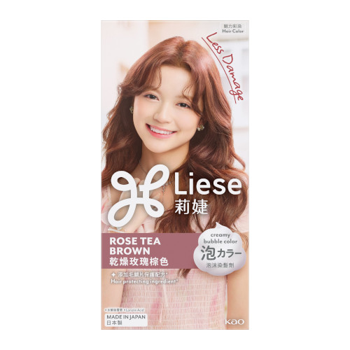 Kao - Liese Creamy Bubble Color  - 1 Box - Rose Tea Brown von Kao