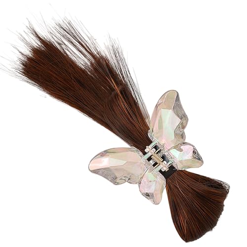 Auffälliges Haar-Accessoire, zarte Schmetterlings-Haarspange, Accessoire mit Federball-Detail, für Cosplay und den täglichen Gebrauch, bequemes Schmetterlingshaar von Kaohxzklcn