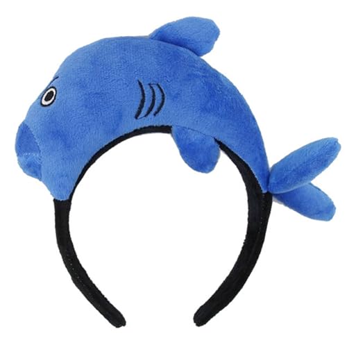 Bezaubernder Delfin-Kopfschmuck, Abschlussbälle, Geburtstag, Haarband, Kopfbedeckung, Cartoon-Delfin, lustige Cartoon-Haar-Kopfbedeckung, Cartoon-Haarbänder für Damen von Kaohxzklcn