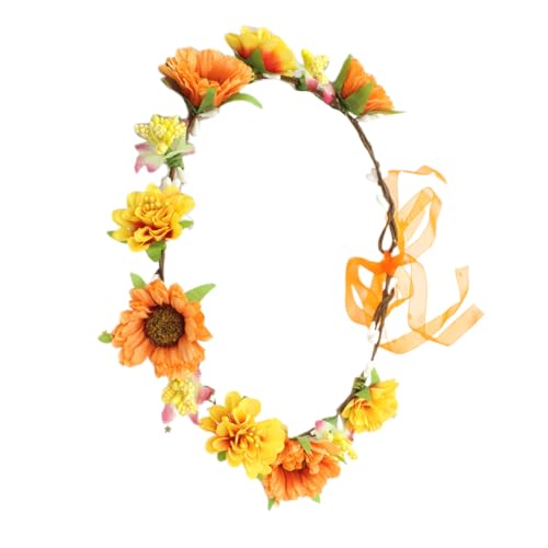 Blumen-Haarband, Blumenkranz, modisches Haar-Accessoire für Feiertage, Festivals und Partys, Hochzeitszeremonie von Kaohxzklcn