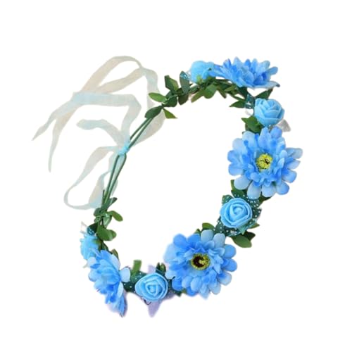 Brautblumen-Haarbänder für Hochzeit, Blumen-Haarbänder, Blumen-Haarbänder, Blumenkranz, Blumen-Haarbänder für Damen von Kaohxzklcn