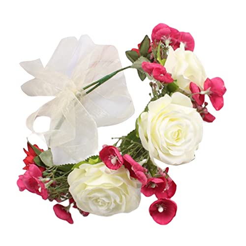 Brautblumenkronen für Hochzeit, Blumenkronen, Haarkranz, Blumenstirnbänder, Damen, Brautschmuck, Blumenkronen, Haarkranz von Kaohxzklcn