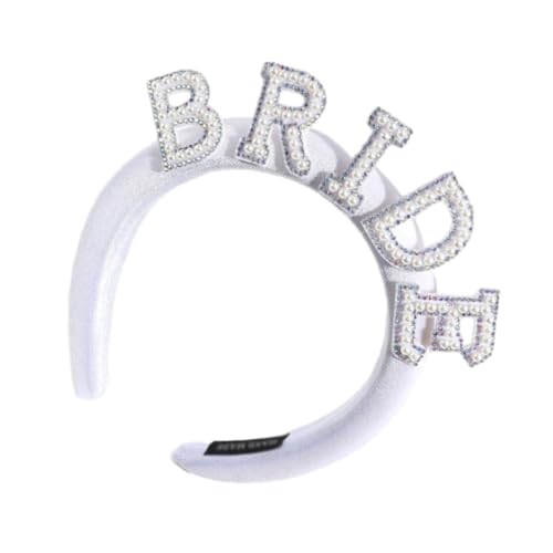 Eleganter Braut-Haarreif für Braut, Brautparty, Brautschmuck, Kopfschmuck, Hochzeit, Junggesellinnenabschied, Stirnband, Braut-Stirnband für Party von Kaohxzklcn