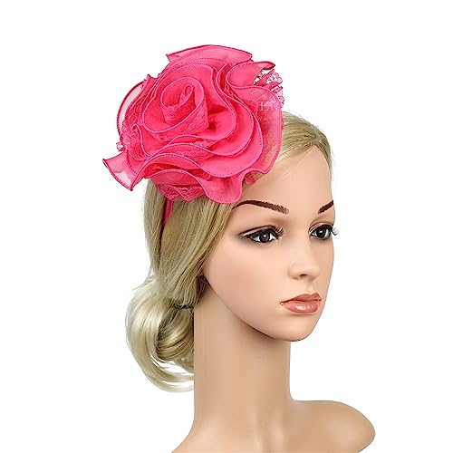 Garn-Stirnband für Damen mit übergroßer Blume, zarte Stirnbänder, Anti-Rutsch-Stirnbänder, süße Haarbänder, Abschlussballzubehör, Blumenstirnbänder für Damen, Blumenstirnbänder für Damen, von Kaohxzklcn