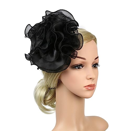 Garn-Stirnband für Damen mit übergroßer Blume, zarte Stirnbänder, Anti-Rutsch-Stirnbänder, süße Haarbänder, Abschlussballzubehör, Blumenstirnbänder für Damen, Blumenstirnbänder für Damen, von Kaohxzklcn