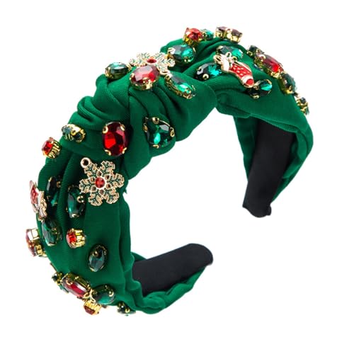 Haarband mit breiter Krempe, für Damen, Weihnachtshaarband mit Schneeflocken-Dekor, Mehrzweck-Haarband für Mädchen, Weihnachts-Stirnbänder für Frauen, Weihnachts-Stirnbänder für Kinder, breite von Kaohxzklcn