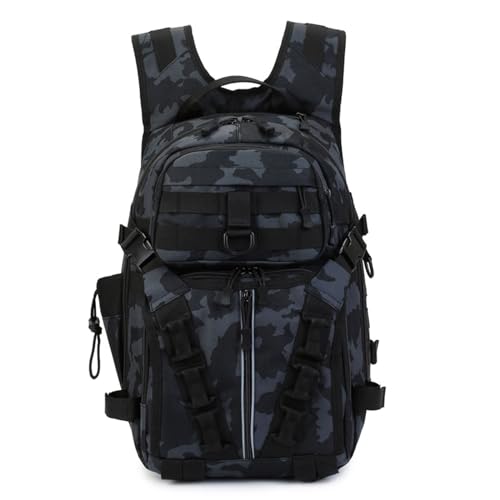 Kaohxzklcn Angelrucksack mit großem Fassungsvermögen, taktisch, Camping, Reisen, Schultertasche für Outdoor-Camping und Wandern, Angelausrüstungstasche, a von Kaohxzklcn