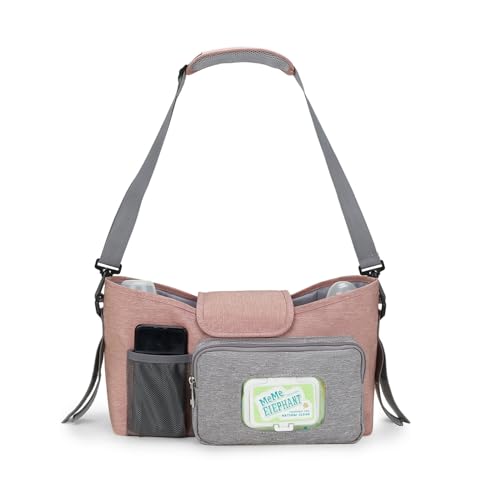 Kaohxzklcn Baby-Wickeltasche, Wickeltasche, Kinderwagentasche für Kinderwagen, Mutterschaftstasche, Rucksack, Taschen, Kinderwagen, Lenker-Organizer, Reise-Kinderwagen-Zubehörtasche, rose von Kaohxzklcn