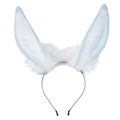 Kaohxzklcn Gesichts-Stirnband, Ohr-Haarreif, Plüsch, Party, Kopfschmuck, Ostern, Party, Cosplay, Kostüm, Unisex, Ohr-Stirnband, Make-up, Ohr-Stirnband zum Waschen von Gesicht, Ohren, Stirnbänder von Kaohxzklcn