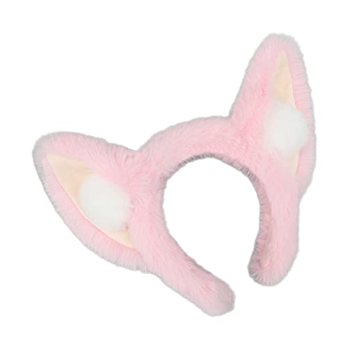 Kaohxzklcn Niedliche Füchse Ohren Haarreifen Frauen Stirnband Make-up Stirnband für Ostern Halloween Cosplay Haarschmuck Cosplay Stirnbänder für Frauen Cosplay Stirnband Füchse Ohr Halloween Cosplay von Kaohxzklcn