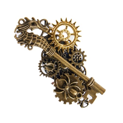 Mechanische Anstecknadel-Haarspange für Anzug, Schmuck, Haarnadeln, Kollektion für Herren, Spinnen, Vintage-Brosche von Kaohxzklcn