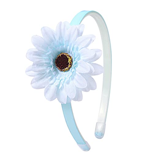Stirnband mit Blumenmotiv für Mädchen, Frühling, Strand, Sommer, rutschfest, Partyhut, Sonnenblumen-Haarband von Kaohxzklcn