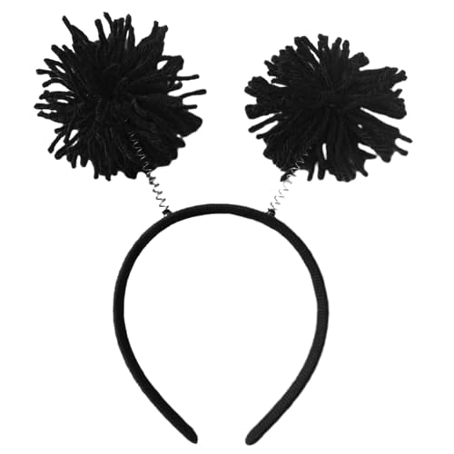 Weihnachts-Regenbogen-Pompons, Haarreif, Frauen-Stirnband, Make-up-Stirnband für Ostern, Karneval, Cosplay, Haarschmuck, Halloween, Haarschmuck, Halloween, Haarschmuck für Erwachsene, Haarschmuck von Kaohxzklcn