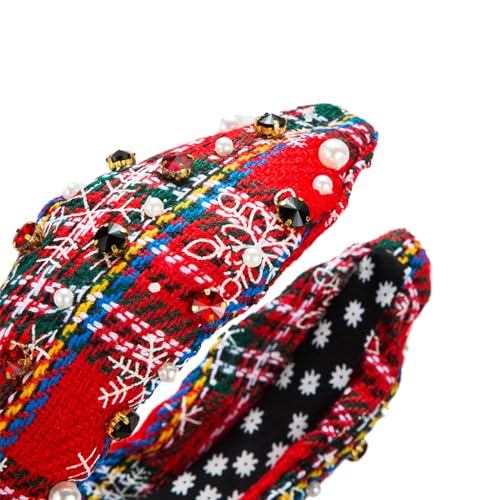 Weihnachts-Stirnband, zartes Knoten, breite Krempe, Haarband für Damen, Teenager, Gesicht waschen, Make-up, Haar-Accessoire, gestricktes Stirnband für Damen, dünnes Strick-Stirnband für Damen von Kaohxzklcn