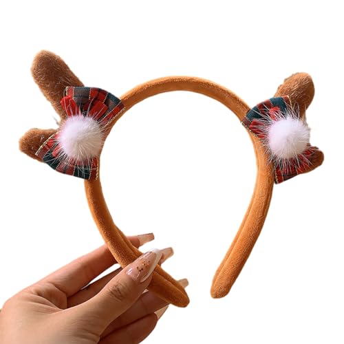 Weihnachtsdekoration Schleife Geweih Stirnband Festival Urlaub Kopfschmuck Weihnachten Hairhoop Party Haarschmuck Zubehör Weihnachten Stirnband Urlaub Thema Stirnband Rentier Stirnband Weihnachten von Kaohxzklcn