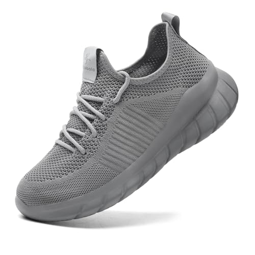 Kaopabolo Sneaker Damen Stoff Turnschuhe Atmungsaktiv Leicht Sportschuhe Mesh Laufchuhe Straßenlaufschuhe Grau 40 von Kaopabolo