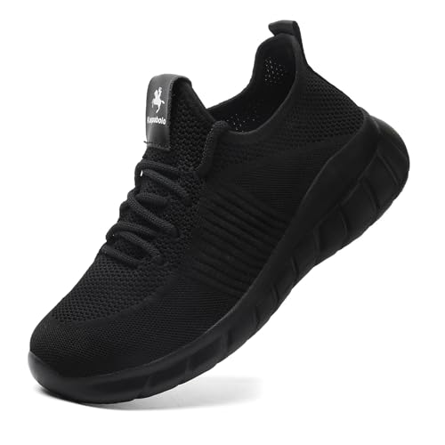 Kaopabolo Sneaker Damen Stoff Turnschuhe Atmungsaktiv Leicht Sportschuhe Mesh Laufchuhe Straßenlaufschuhe Schwarz 39 von Kaopabolo