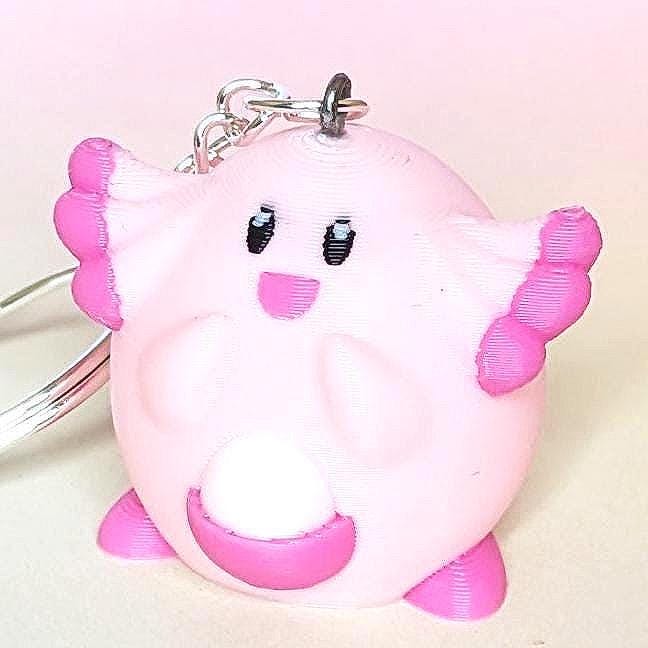 Chaneira Handgefertigter 3D Druck Chibi Schlüsselanhänger, Retro-Geschenk Accessoire, Gamer Geschenk, Gaming Monster von KaosKimsThings
