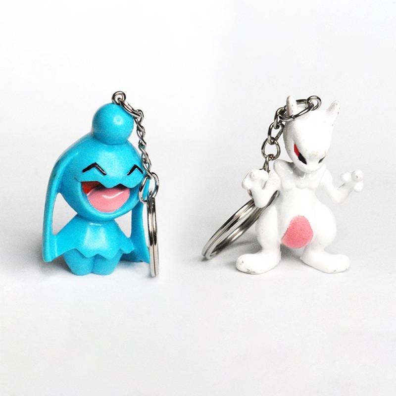 Handgemachter Vintage Schlüsselanhänger, Mewtwo Woingenau Isso, Lanyard Charm Videospiel Figur Retro Geschenk von KaosKimsThings