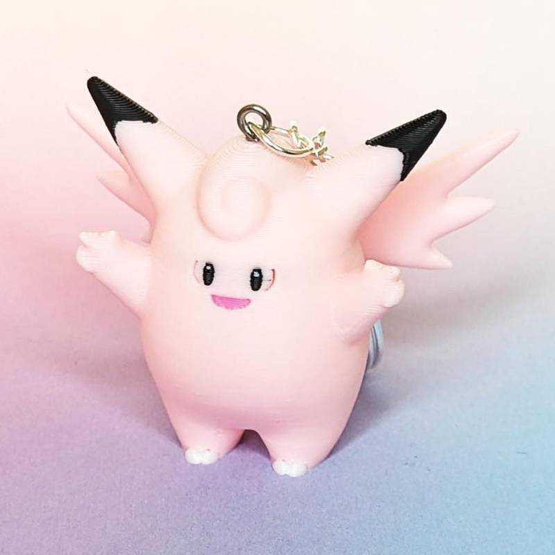 Pixi Handgefertigter 3D Druck Chibi Schlüsselanhänger, Retro-Geschenk Accessoire, Gamer Geschenk, Gaming von KaosKimsThings