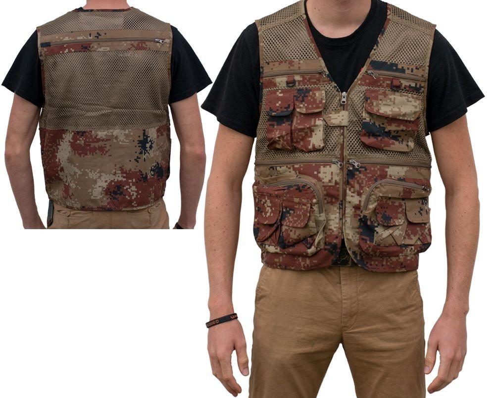 Kapaan Anglerweste Suchweste / Bodywarmer Camo von Kapaan