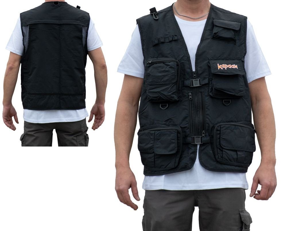 Kapaan Anglerweste Suchweste / Bodywarmer schwarz von Kapaan