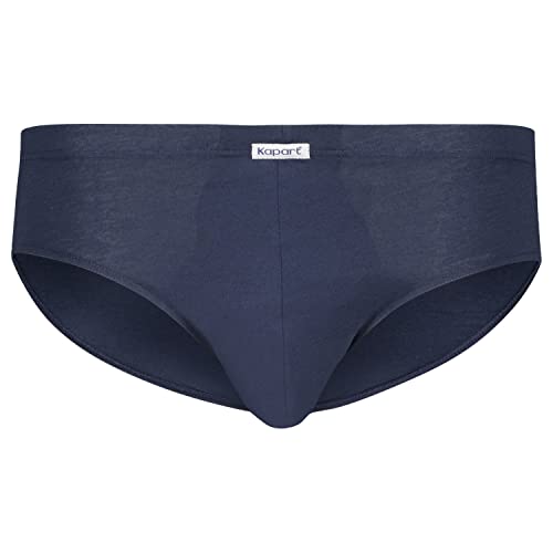 Kapart Unterhosen Herren Slip 100% Baumwolle Unterwäsche Herrenslips Mixislip Fano in dunkelblau große Größen bis 14, Größe:10 von Kapart