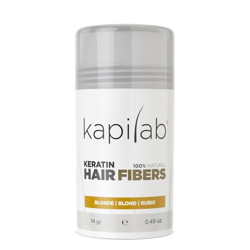 Kapilab Streuhaar Blond, Premium Haarpuder zur Haarverdichtung Haarfasern für Dünner Werdenes Haar Keratin Haarpulver Mehr Volumen Hair Fibers für Männer und Frauen - 12.5 gramm Kapilab Streuhaar Blond, Premium Haarpuder zur Haarverdichtung Haarfasern für Dünner Werdenes Haar Keratin Haarpulver Mehr Volumen Hair Fibers für Männer und Frauen - 12.5 gramm von Kapilab