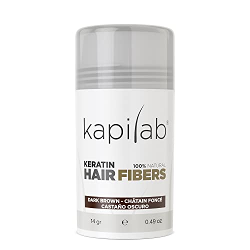 Kapilab Streuhaar Dunkelbraun, Premium Haarpuder zur Haarverdichtung Haarfasern für Dünner Werdenes Haar Keratin Haarpulver Mehr Volumen Hair Fibers für Männer und Frauen - 12.5 gramm Kapilab Streuhaar Dunkelbraun, Premium Haarpuder zur Haarverdichtung Haarfasern für Dünner Werdenes Haar Keratin Haarpulver Mehr Volumen Hair Fibers für Männer und Frauen - 12.5 gramm von Kapilab